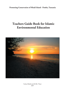 Teachers Guide Book for Islamic Environmental Education