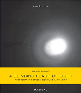 A BLINDING FLASH of LIGHT David Tomas Is an Artist and Writer