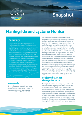 Maningrida and Cyclone Monica