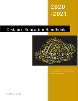 Distance Education Handbook