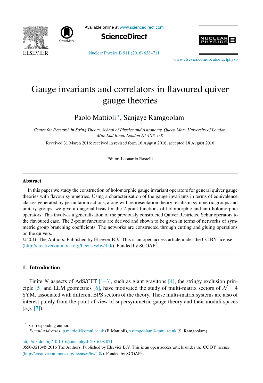 Gauge Invariants and Correlators in Flavoured Quiver Gauge Theories