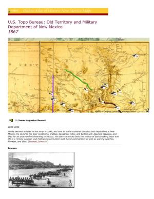 1867 U.S. Topo Bureau Northern New Mexico