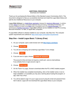 Install Logos Basic 7 Library (Free)