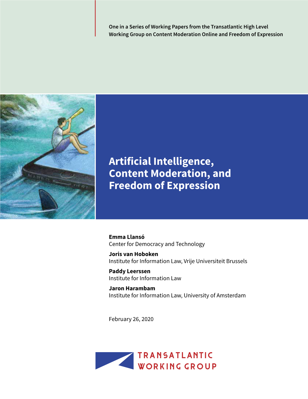 Artificial Intelligence, Content Moderation, and Freedom of Expression