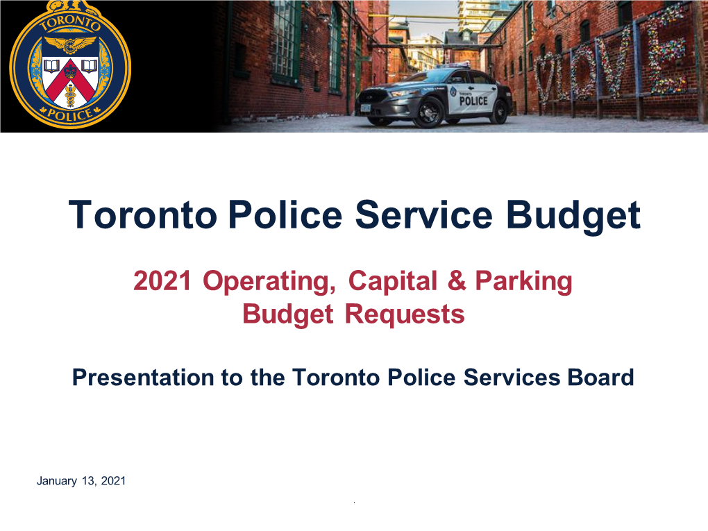 Toronto Police Service Budget