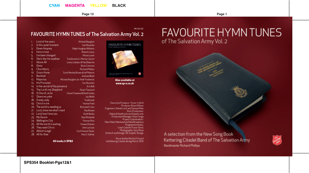FAVOURITE HYMN TUNES of the Salvation Army Vol. 2