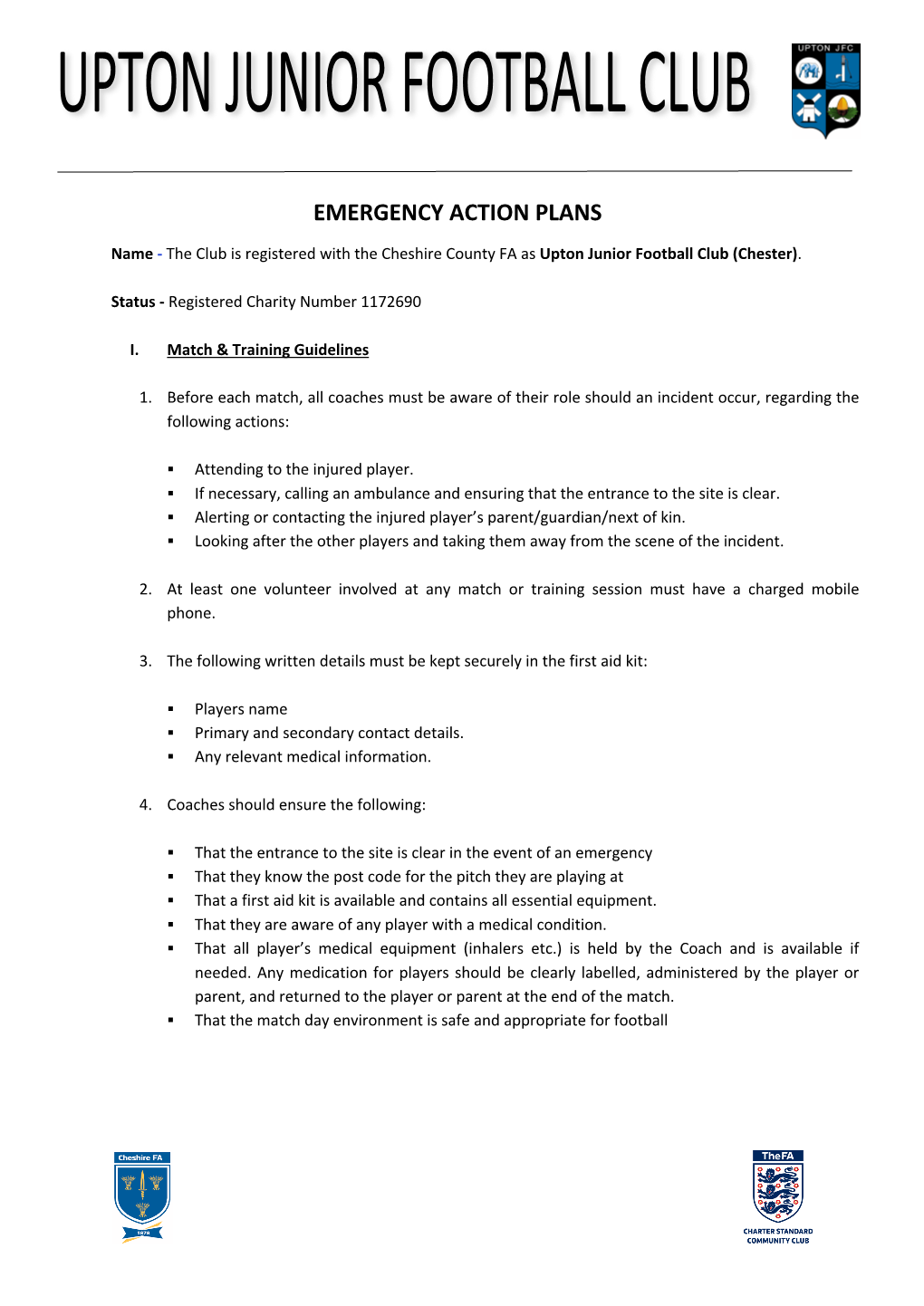 Emergency Action Plans