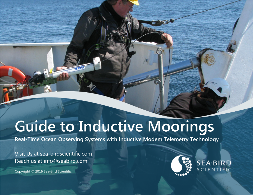 Guide to Inductive Moorings Real-Time Ocean Observing Systems with Inductive Modem Telemetry Technology