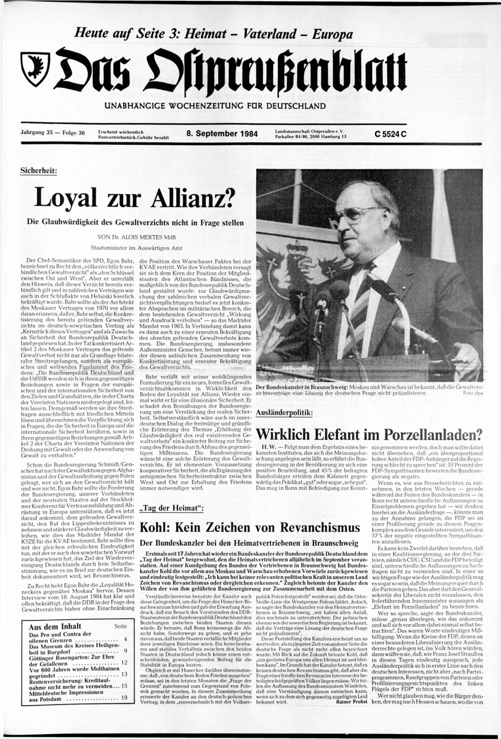 Loyal Zur Allianz?