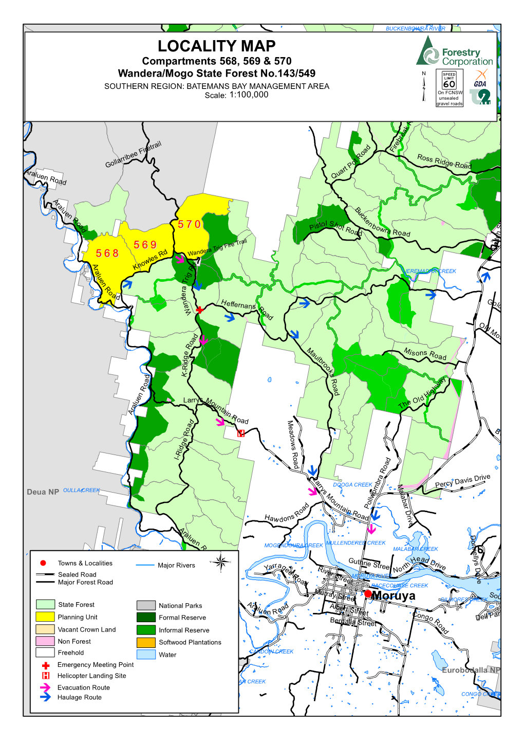 Mogo and Wandera State Forests Compartments 568, 569 and 570 Harvest Plan