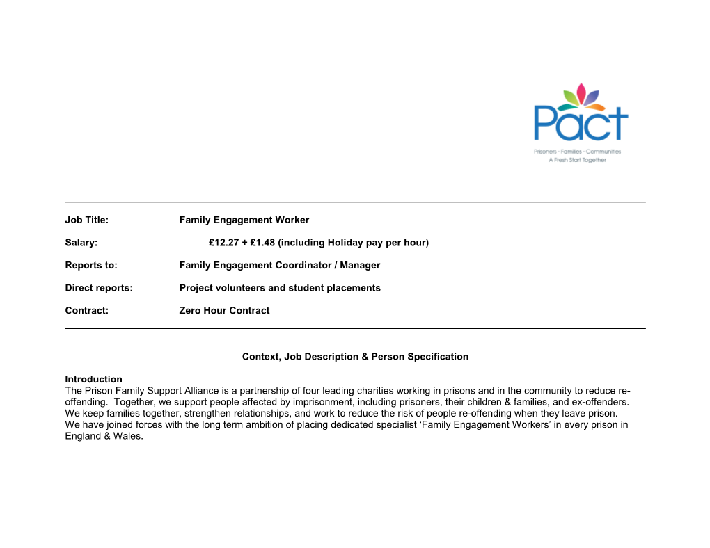 Pact Family Support Worker