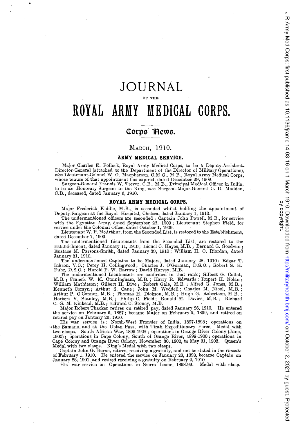 Royal Army Medical Corps