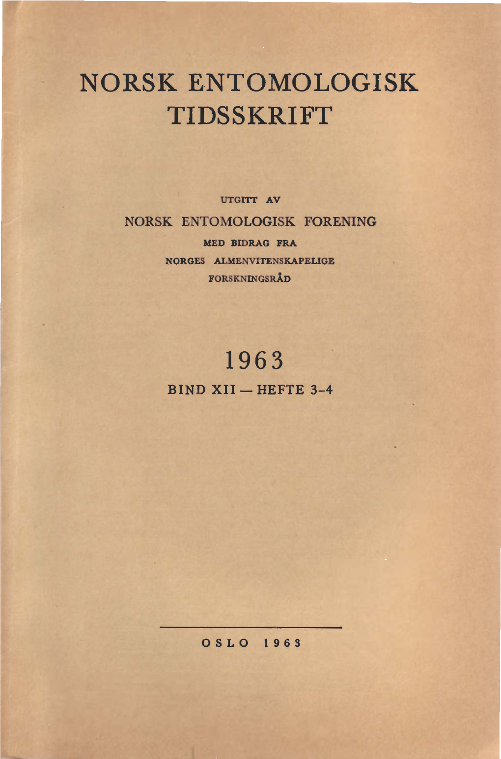 Orsk Entomologisk Tidsskrift