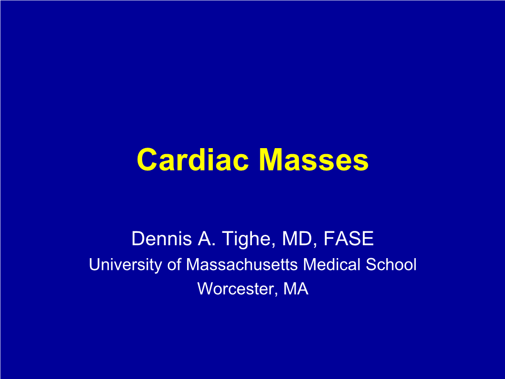 Cardiac Masses