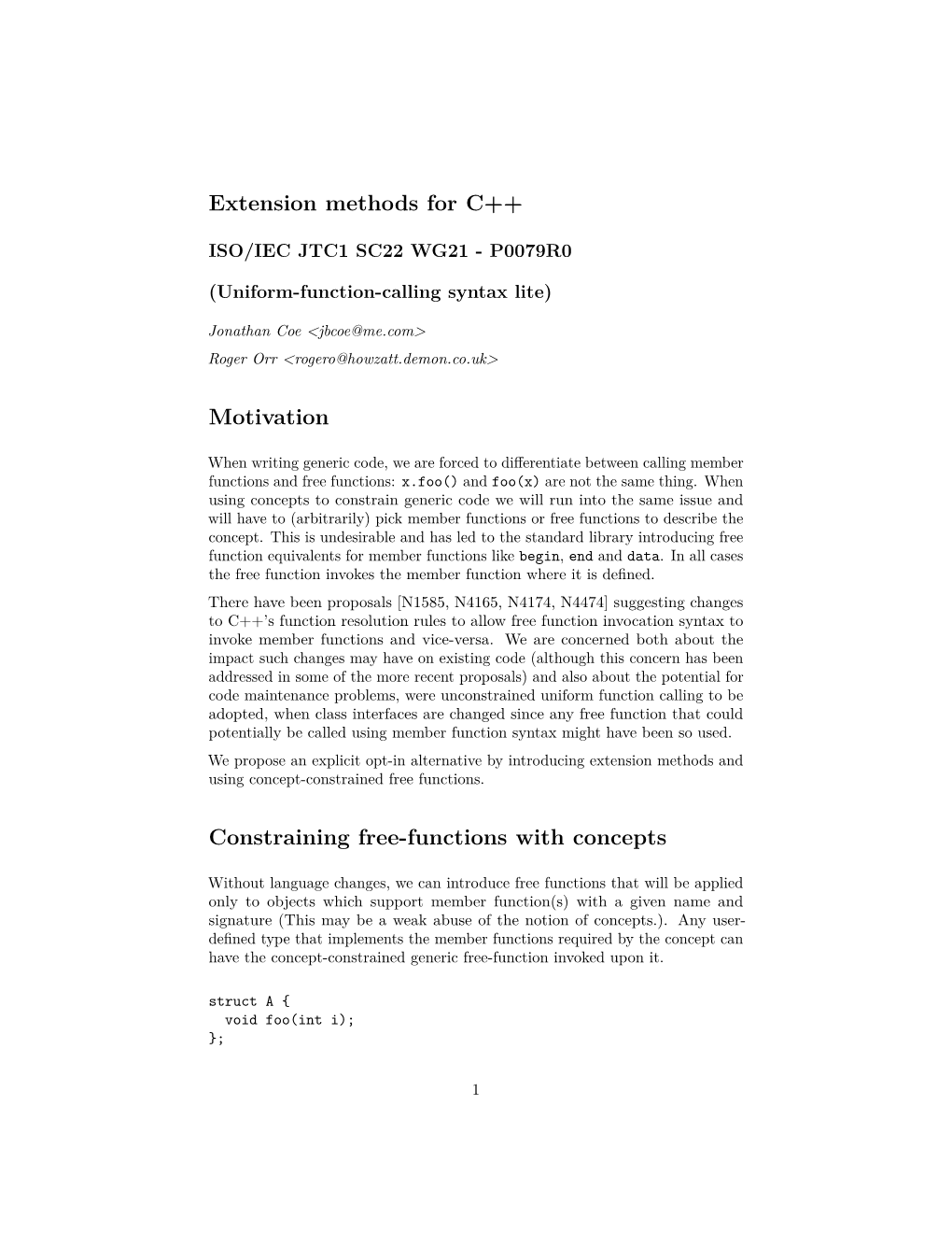 Extension Methods for C++
