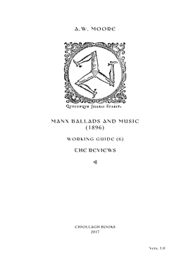 Manx Ballads and Music (1896)