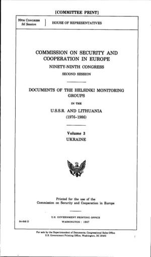 1986 Documents of the Helsinki Monitoring Group, Vol. 3