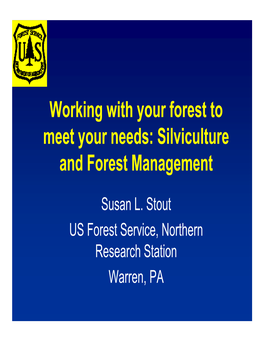 Silviculture and Forest Management