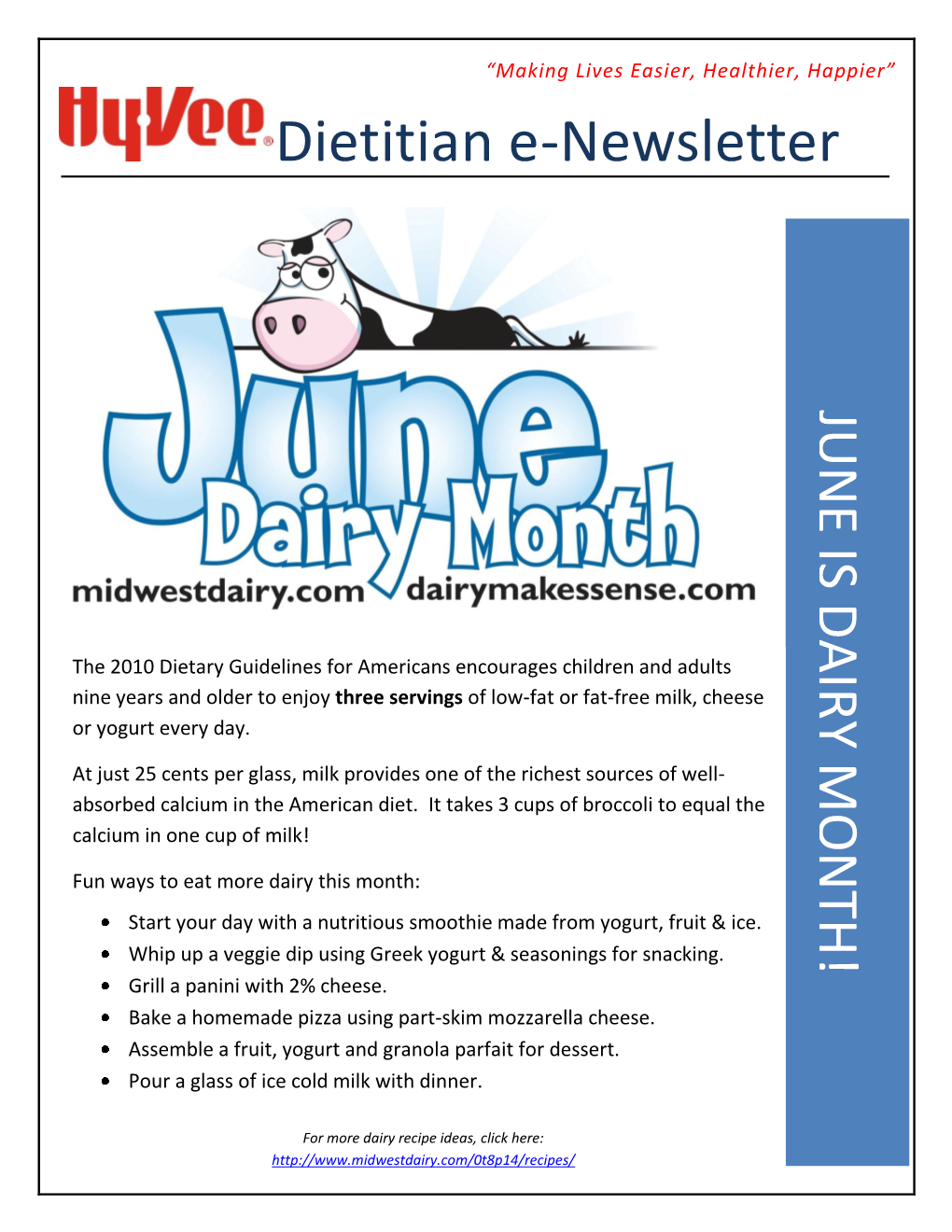 Dietitian E-Newsletter