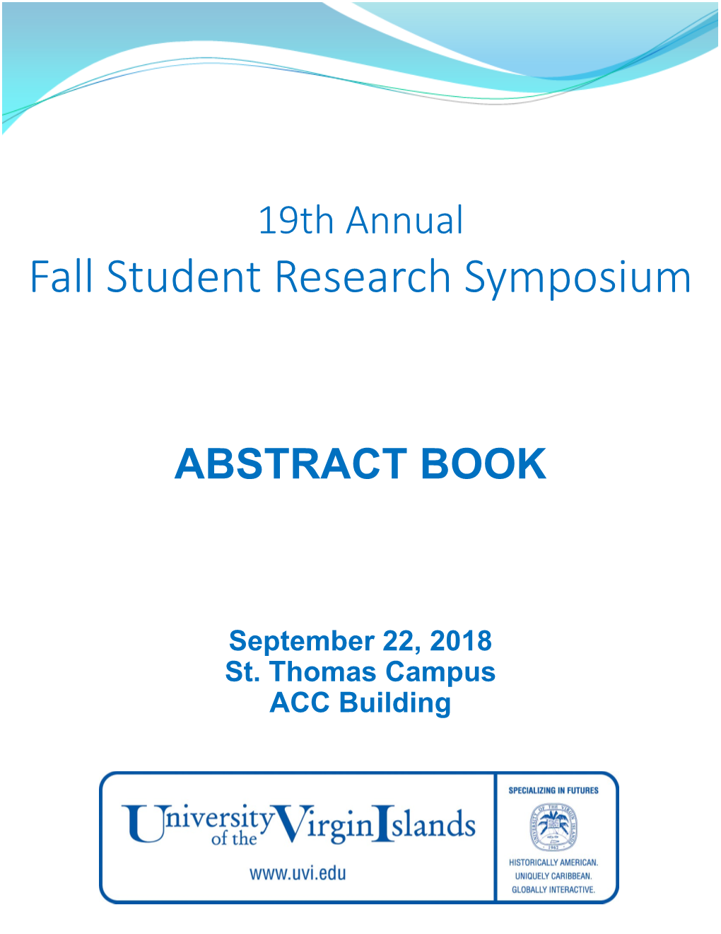 2018 Fall Student Research Symposium Abstract Book
