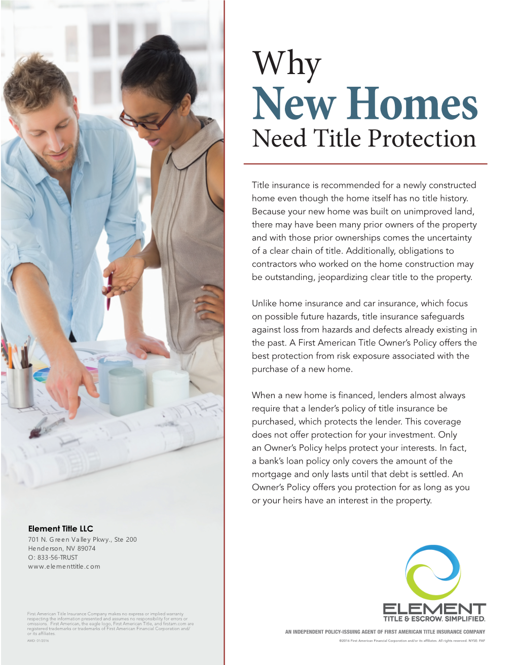 Why New Homes Need Title Insurance