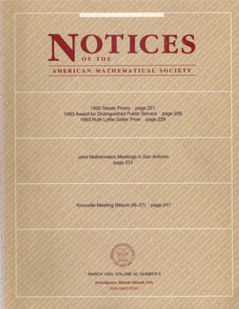 Notices of the American Mathematical Society Is Publishing Process and Make Accessible the Available Literature