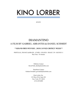 Diamantino – Press Kit.Pdf