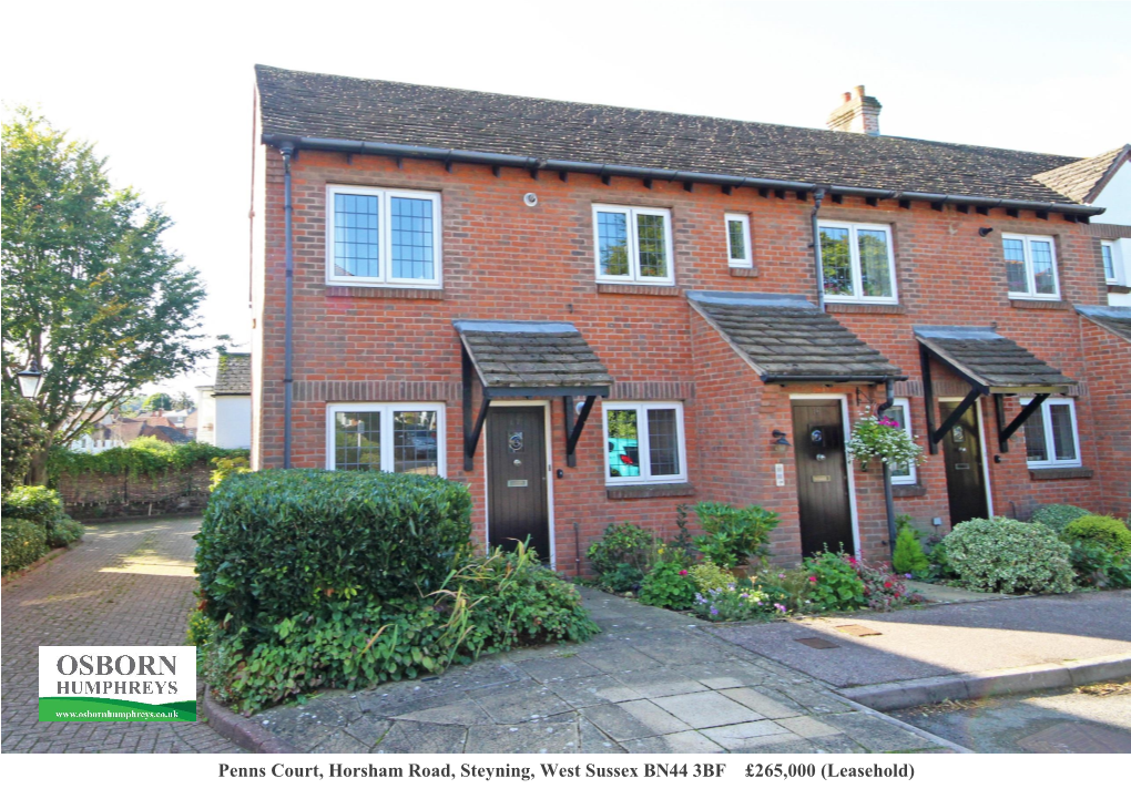 Penns Court, Horsham Road, Steyning, West Sussex BN44 3BF £265000