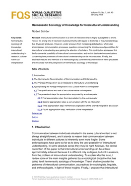 Forum: Qualitative Social Research Sozialforschung