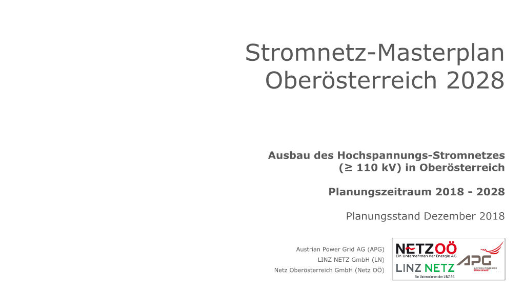Stromnetz-Masterplan Oberösterreich 2028
