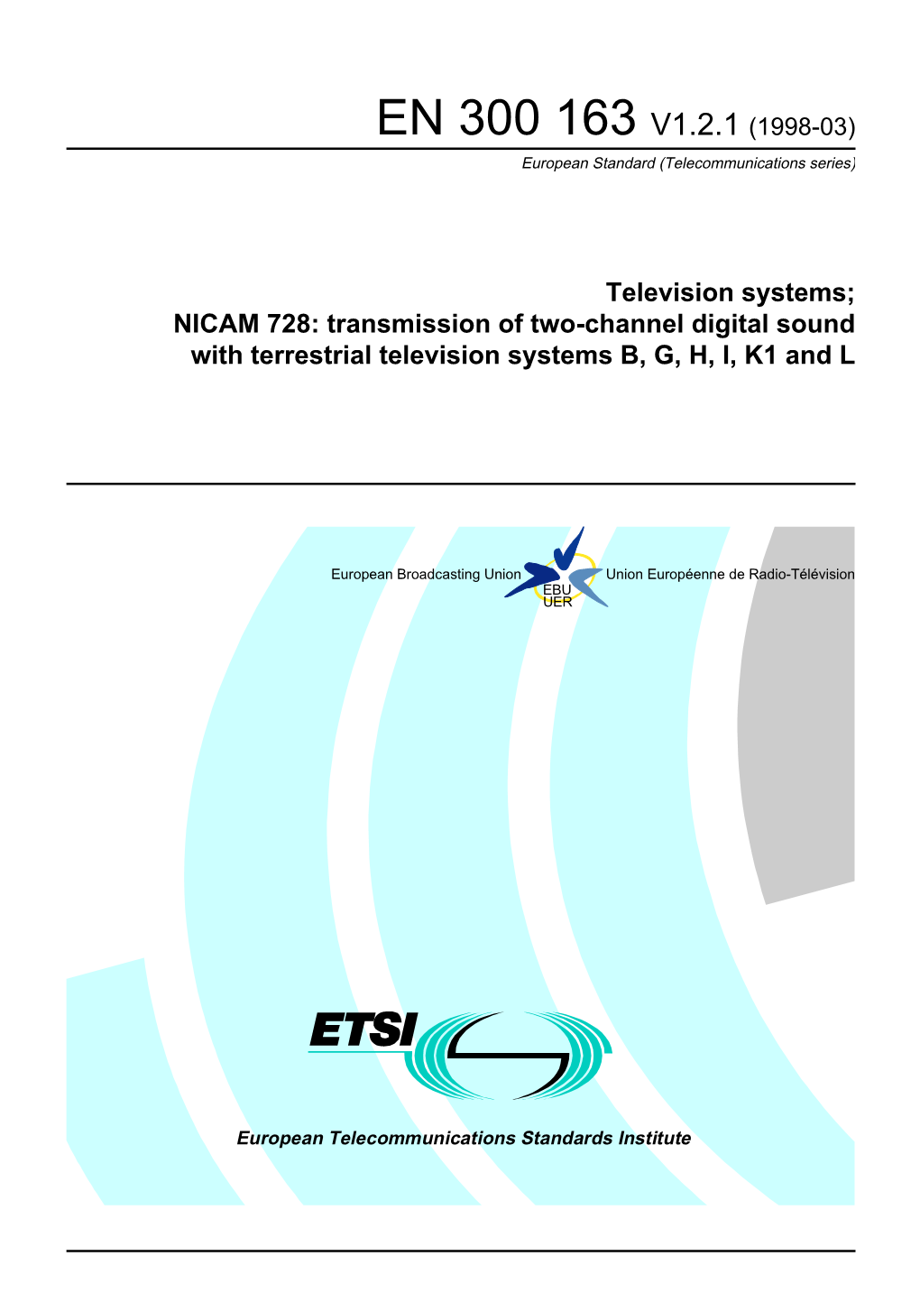 EN 300 163 V1.2.1 (1998-03) European Standard (Telecommunications Series)