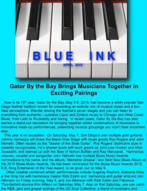Blueink Newsletter April 2016