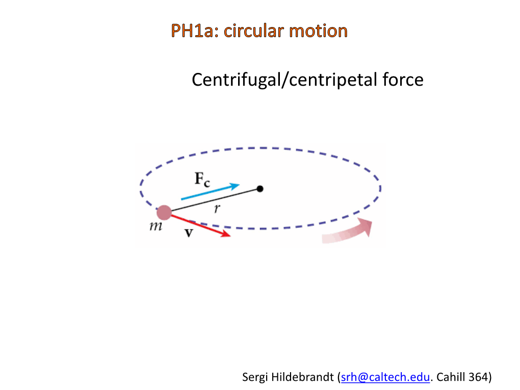 Centrifugal/Centripetal Force