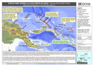PAPUA NEW GUINEA and SOLOMON ISLANDS - 6HYHUH6HD6ZHOO)ORRGV $IIHFWHG$UHDV5HSRUWHGDVRI'HFHPEHUY