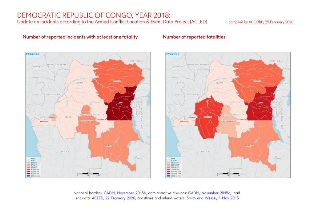 Democratic Republic of Congo, Year 2018: Update On