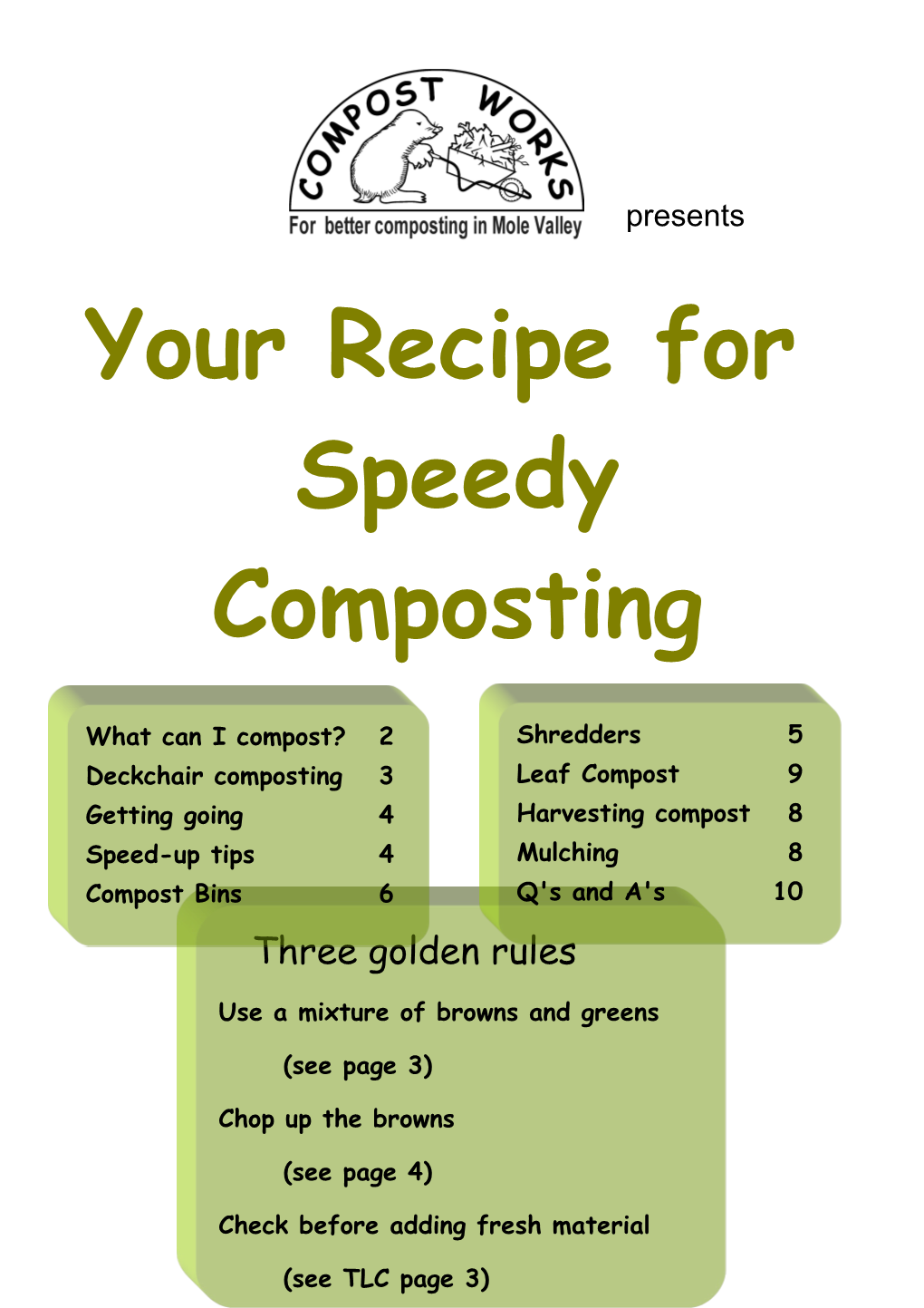 Your Recipe To Speedy Composting