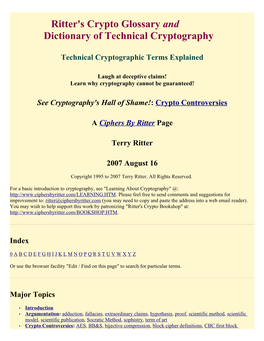 Crypto Glossary in .PDF