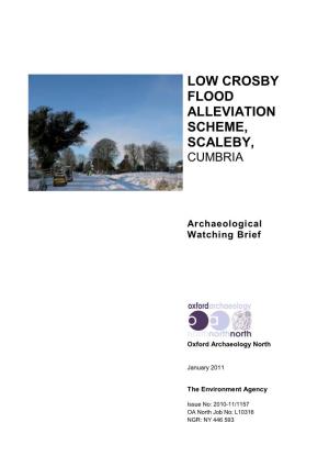 Low Crosby Flood Alleviation Scheme, Scaleby, Cumbria