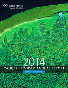 Wake Forest Comprehensive Cancer Center Annual Report 2014