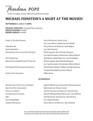 Michael Feinstein's a Night at the Movies!