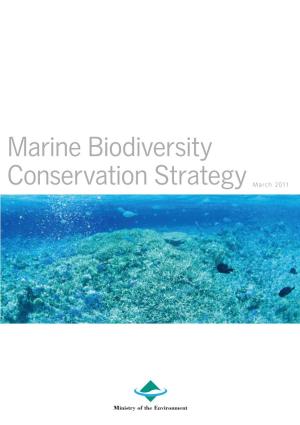 Marine Biodiversity Conservation Strategy Marine Biodiversity Conservation Strategy 3