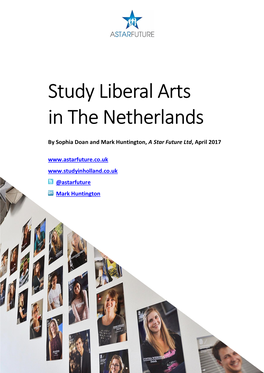 Study Liberal Arts in the Netherlands