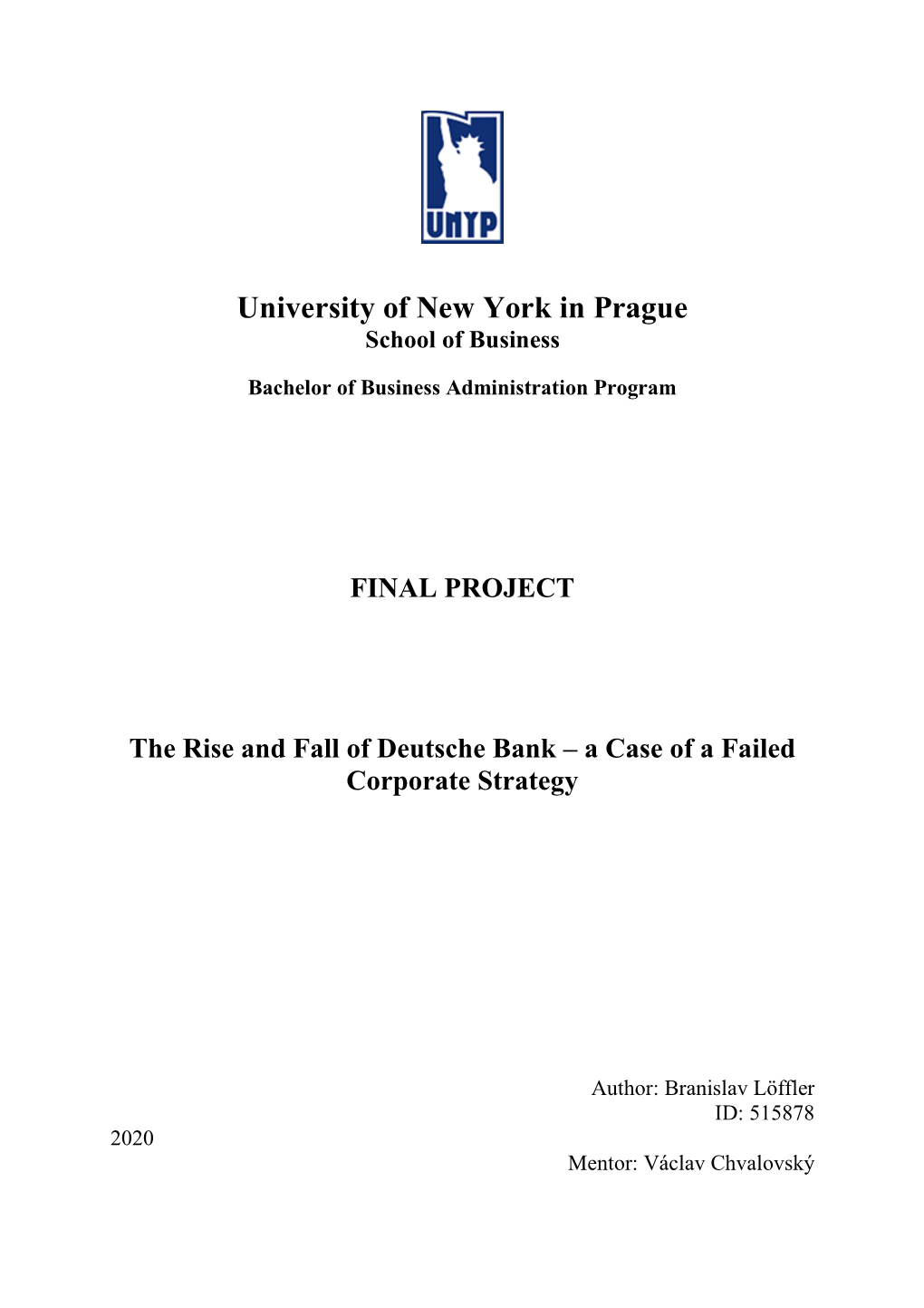 FINAL PROJECT the Rise and Fall Of