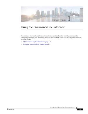 Chapter 1 -Using the Command-Line Interface