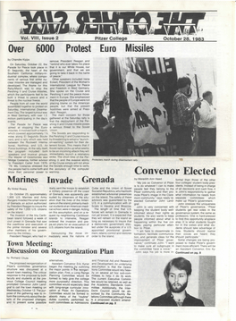 October 28, 1983 Over 6000 Protest Euro Missiles