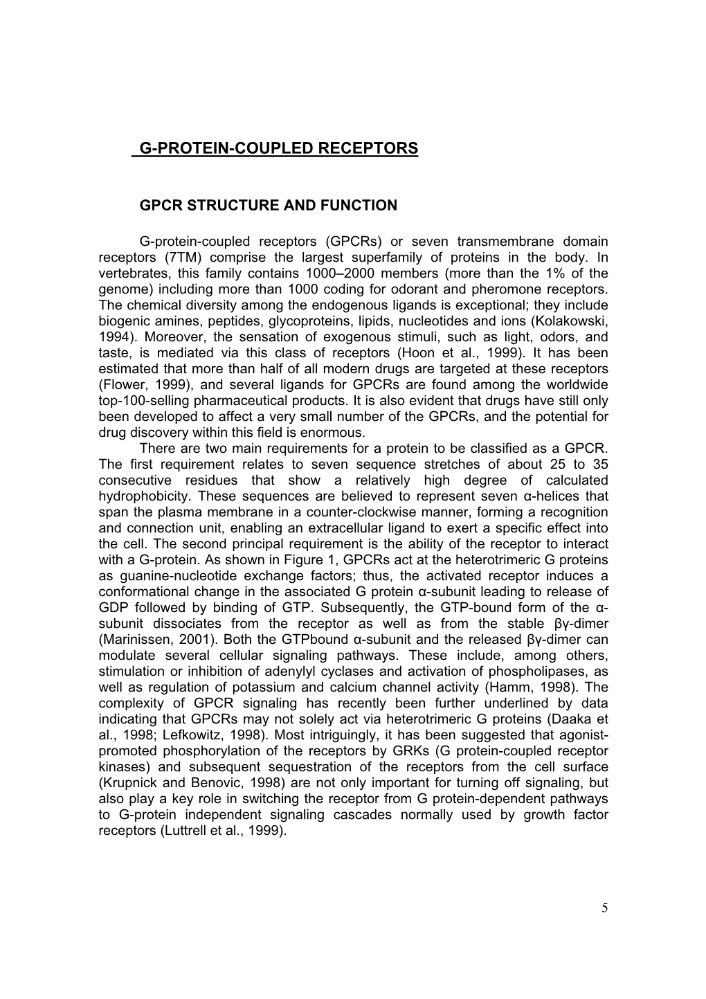 G-Protein-Coupled Receptors