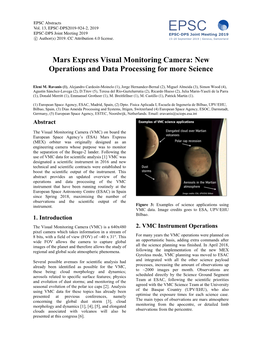 Mars Express Visual Monitoring Camera: New Operations and Data Processing for More Science