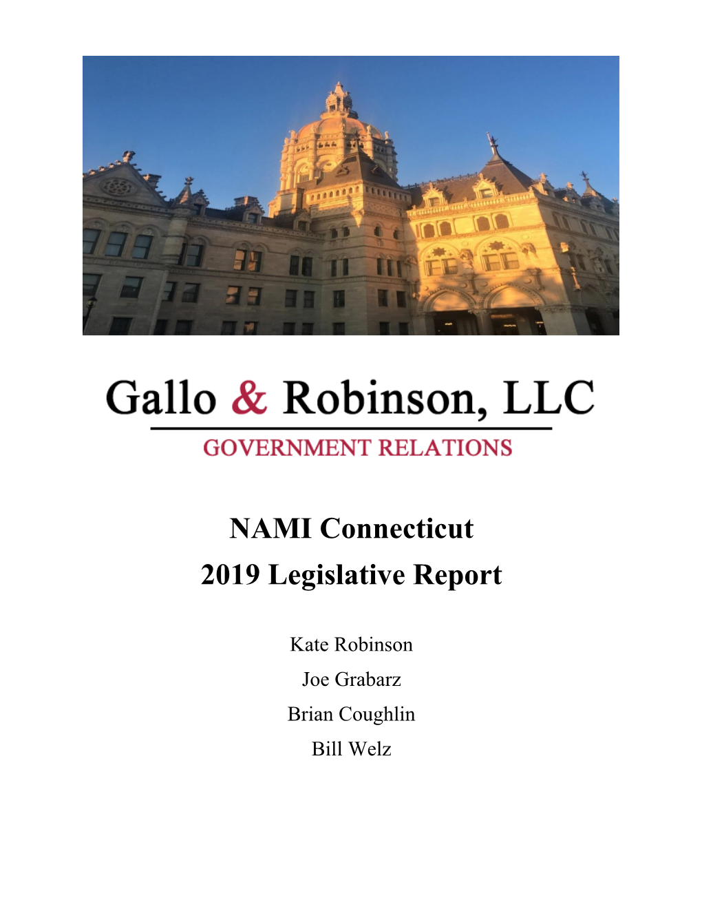 NAMI Connecticut 2019 Legislative Report