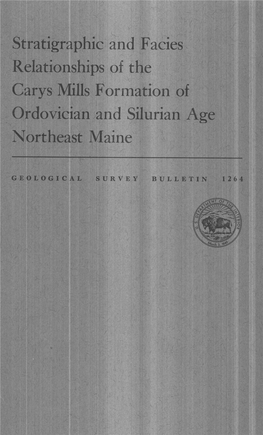 Ordovician and Silurian Age Northeast Maine