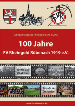 „Rheingold“ Rübenach 1919 Ev Im Jubiläumsjahr 2019